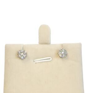 Moissanite Stud Earrings Mens 6mm D Color Sterling Silver